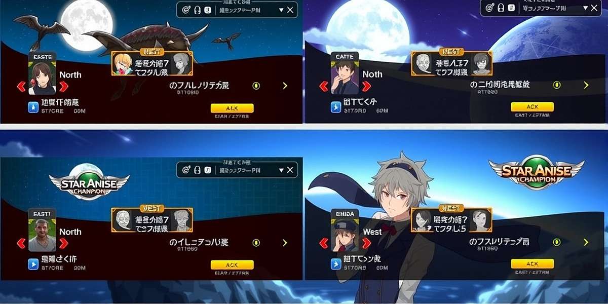 Star Anise Champion Regional Localization Star Anise Champion regional versions showcase featuring different language interfaces and region-specific characters from North, South, East and West India